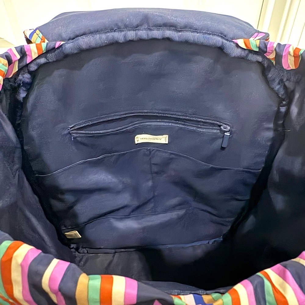 Vera Bradley Quilted Drawstring Backpack - Picture 5 of 5